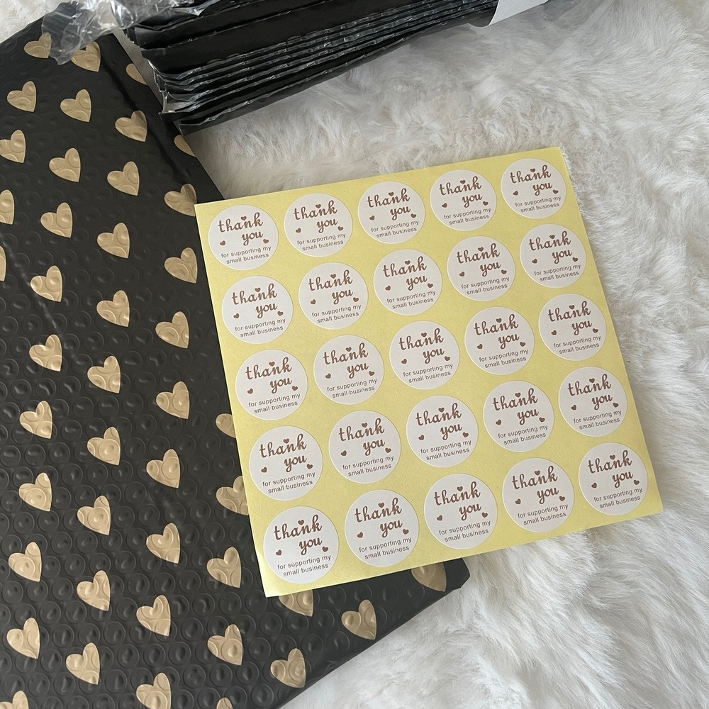 11“ x 8.5” Bubble Padded Mailers Envelops with Thank You Stickers - 20pack - Picture 3 of 3